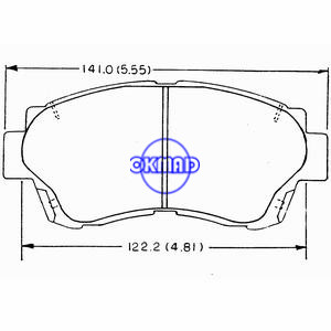 HOLDEN APOLLO LEXUS ES LS TOYOTA ALTEZZA Camry CELICA CHASER CORONA CRESTA CROWN PROGRES Sienna Pastilhas de freio FMSI:7615-D744 7357-D476 7357-D697 7357-D718 OEM:04491-50020 WVA:21791, F718
